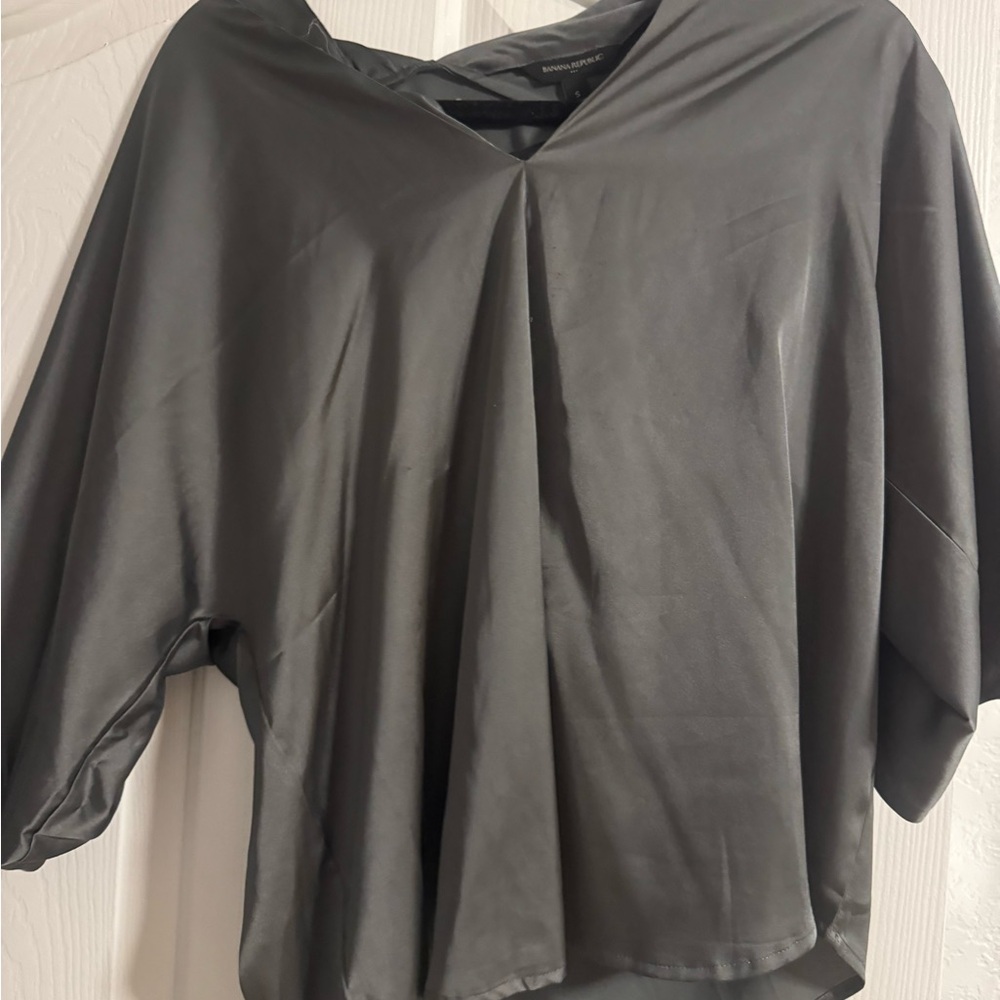 Banana Republic Charcoal Blouse